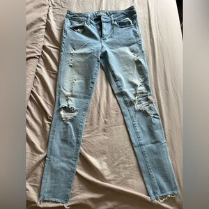 American Eagle Distressed Light Blue Women's Jeans
